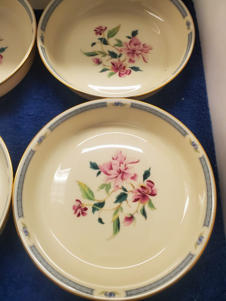 Set of 4 Lenox Barrington Coupe Soup Bowls LK