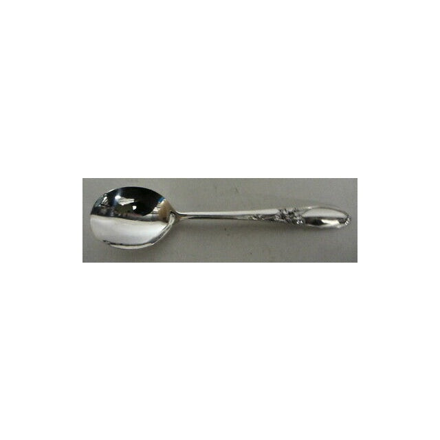 Set of 4 Oneida White Orchid Round Soup Spoons (Imperfect)