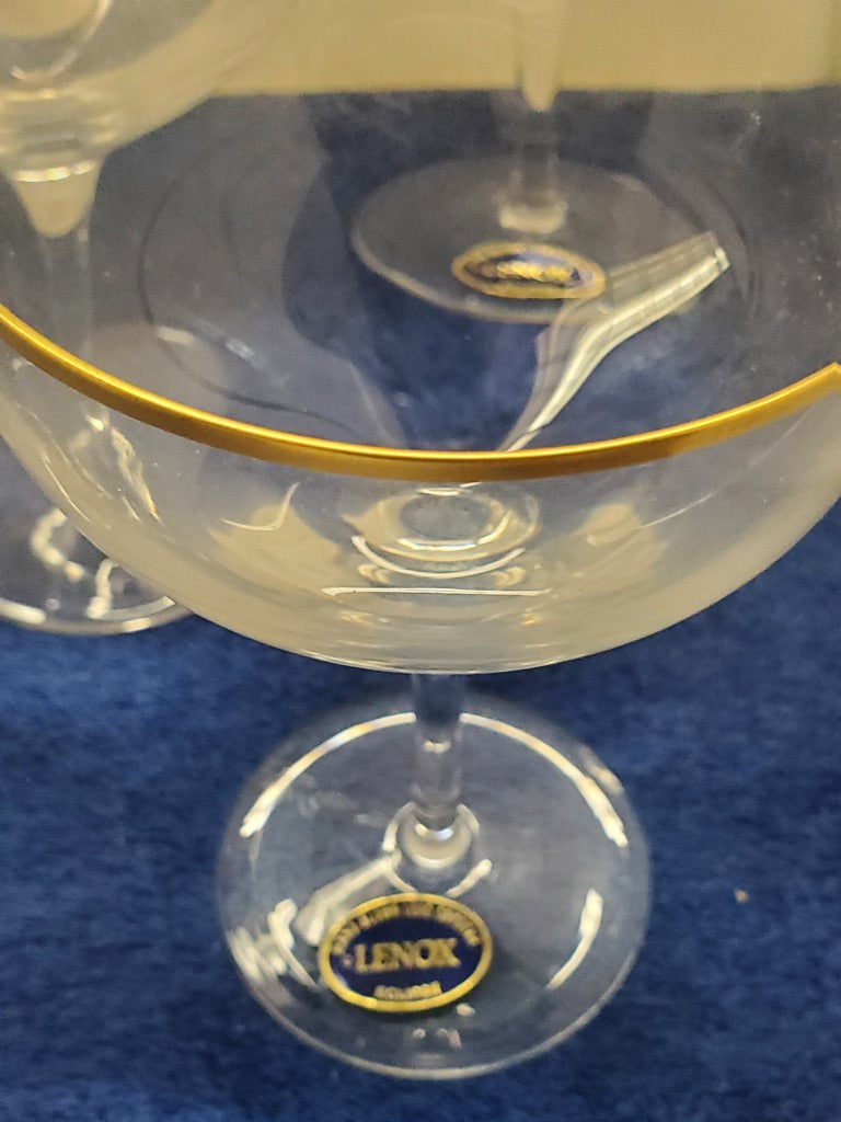 Set of 5 Lenox Eclipse Champagne/Tall Sherbets LK