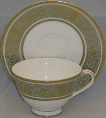 Set of 4 Royal Doulton English Renaissance Footed Cup & Saucer Sets