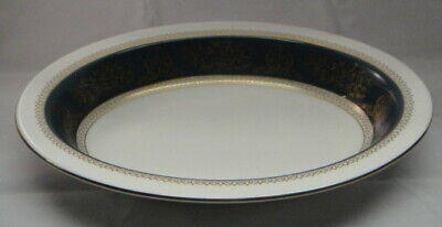 Wedgwood Columbia Blue & Gold Oval Vegetable Bowl