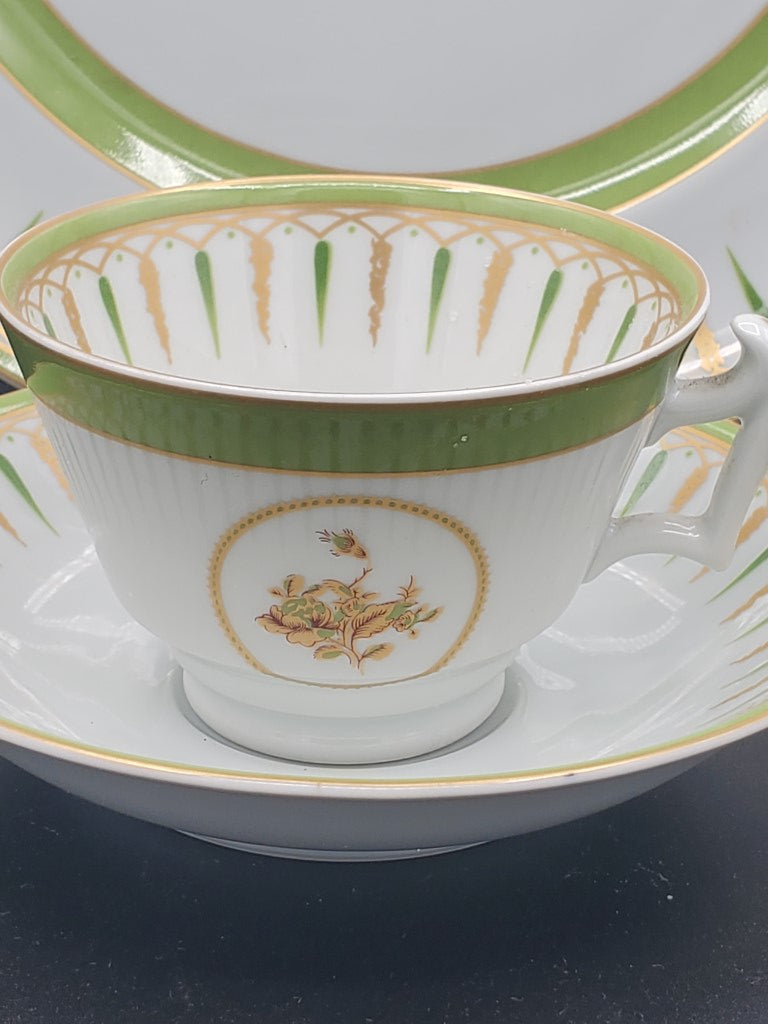 Mottahedeh Ching Dynasty Roses Dinner Plate & Cup and Saucer LK
