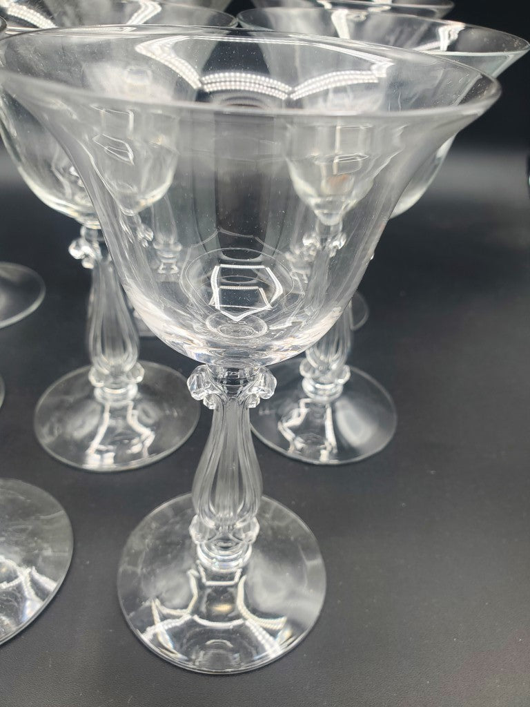 Set of 8 Cambridge Regency Clear (Stem 3575) Liquor Cocktails