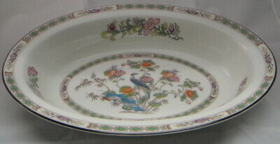 Wedgwood Kutani Crane 10" Oval Vegetable Bowl