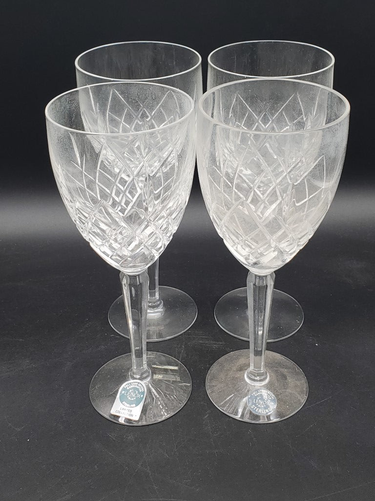 Set of 4 Lenox Sterling Wine Glasses LK
