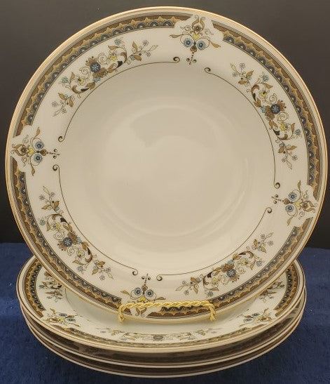 Set of 4 Mikasa Kingsley Rim Soup Bowls LK