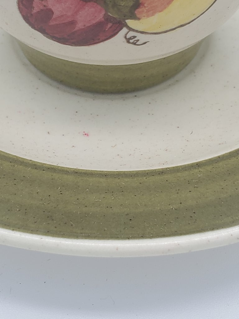 Set of 6 Metlox Poppytrail Vernon Provincial Fruit Green Cup & Saucer Sets LK