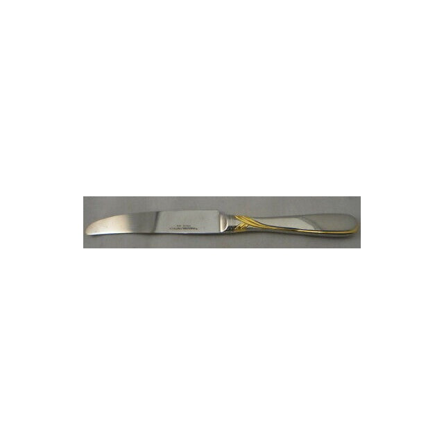 Yamazaki Affair-Gold 3 Piece Lot: Knife, Soup Spoon, Sugar Shell Spoon