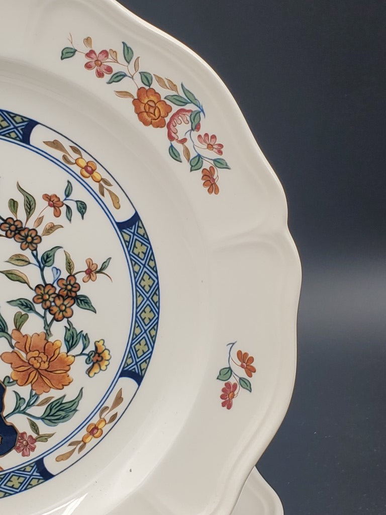 Set of 5 Wedgwood Chinese Teal Dinner Plates LK