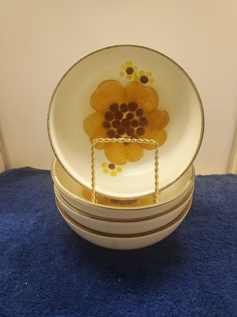 Set of 4 Denby Minstrel Coupe Cereal Bowls LK