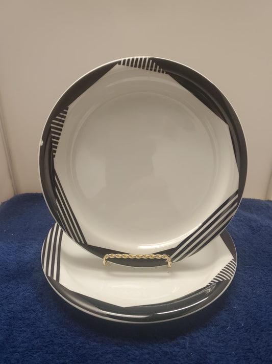 Set of 2 Mikasa Harlequin Salad Plates LK