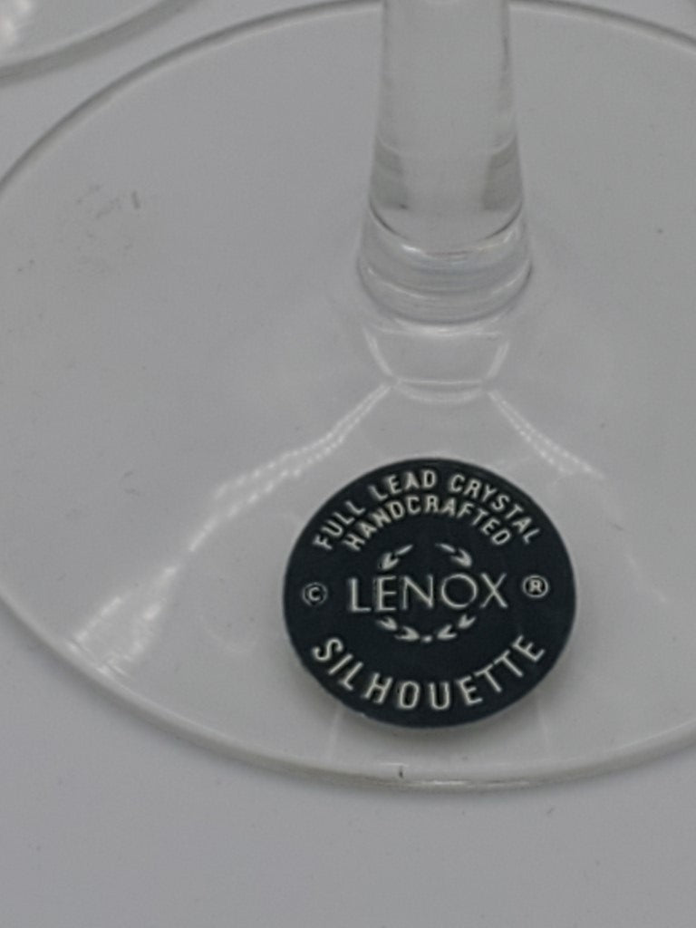 Set of 5 Lenox Silhouette Platinum Champagne Flutes LK