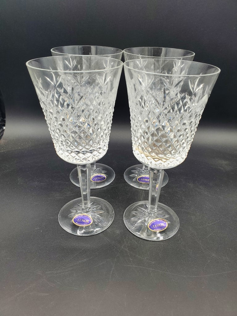 Set of 6 Lenox Beacon Hill Water Goblets LK