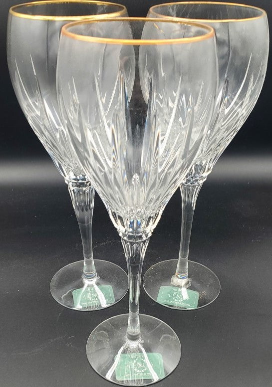Set of 3 Lenox Superior Water Goblets LK