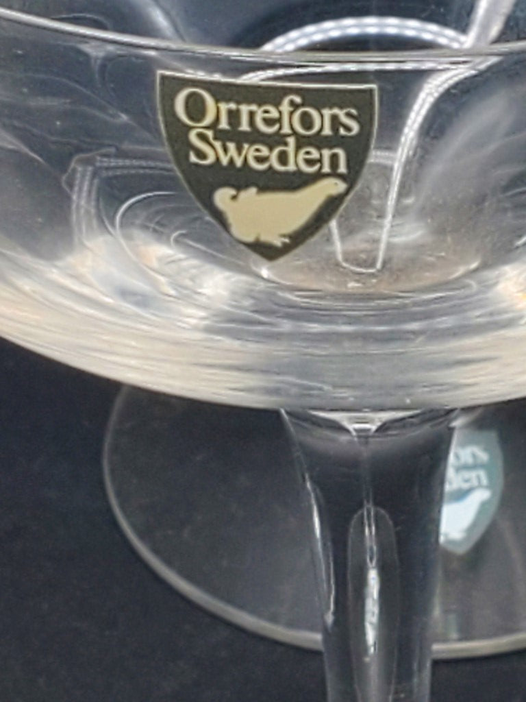 Set of 4 Orrefors Solitude Champagne/Tall Sherbets LK