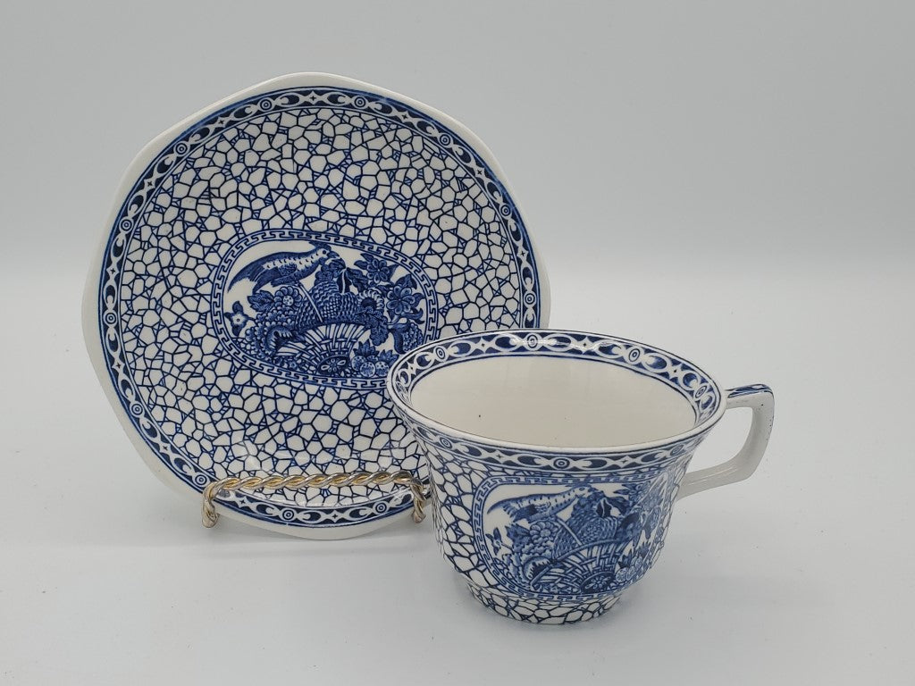 Set of 4 Adams Chinese Bird Cup & Saucer Sets LK