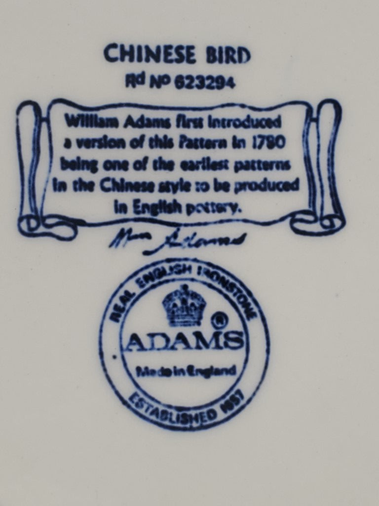 Set of 5 Adams Chinese Bird Bread & Butter Plates LK