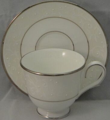 Set of 6 Lenox Opal Innocence Cup & Saucer Sets - New