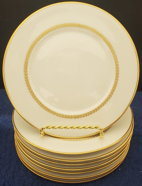 Set of 8 Furstenberg Golden Laurel Bread & Butter Plates LK – ClassicReplacement
