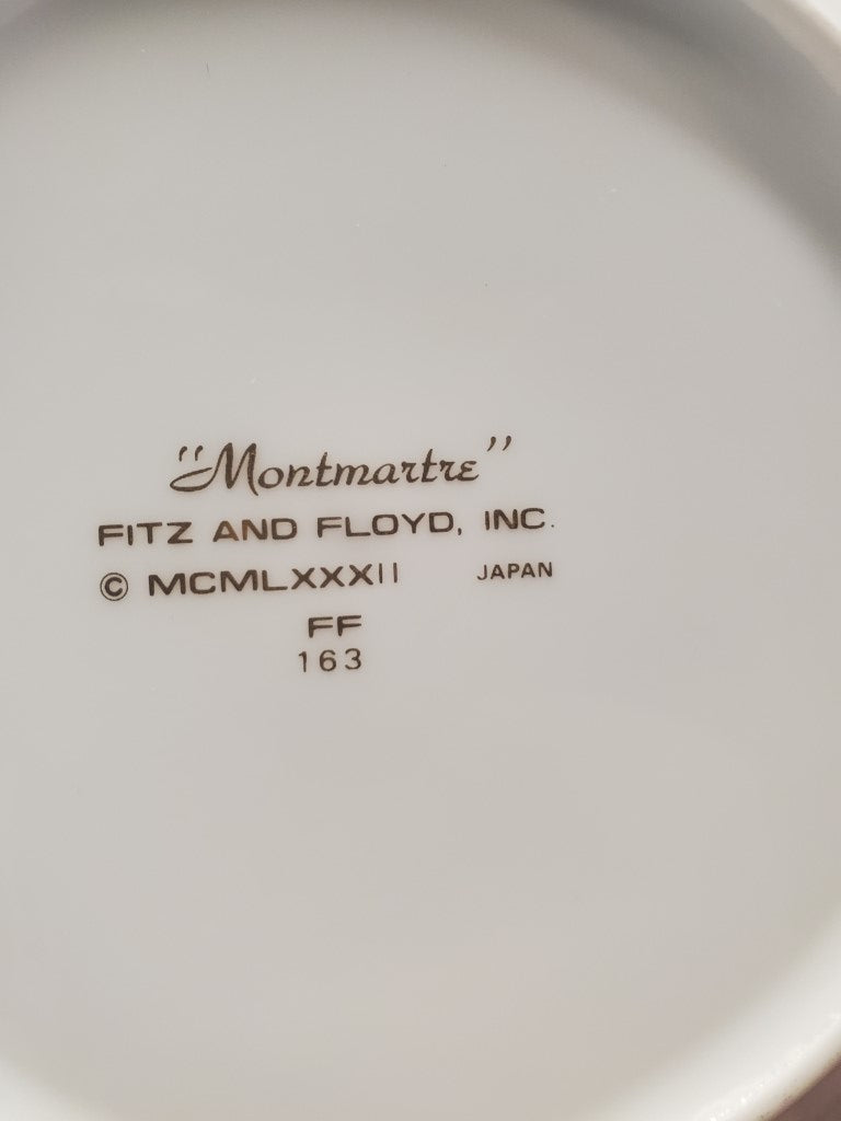 Set of 3 Fitz & Floyd Montmartre Bread & Butter Plates LK
