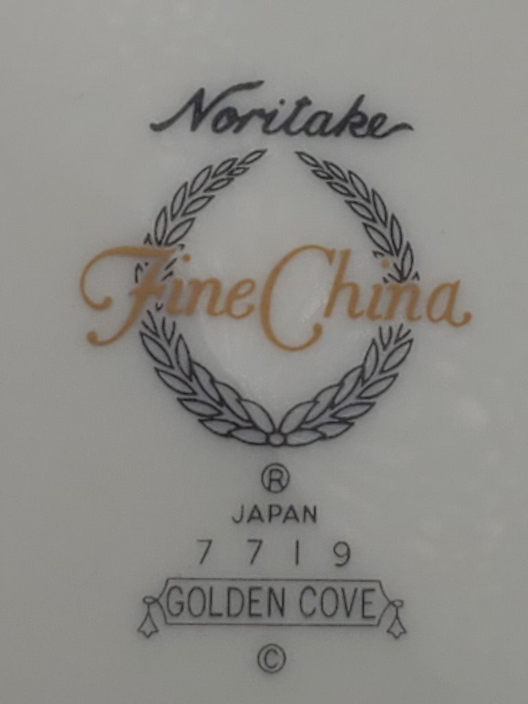 Set of 5 Noritake Golden Cove Dinner Plates LK