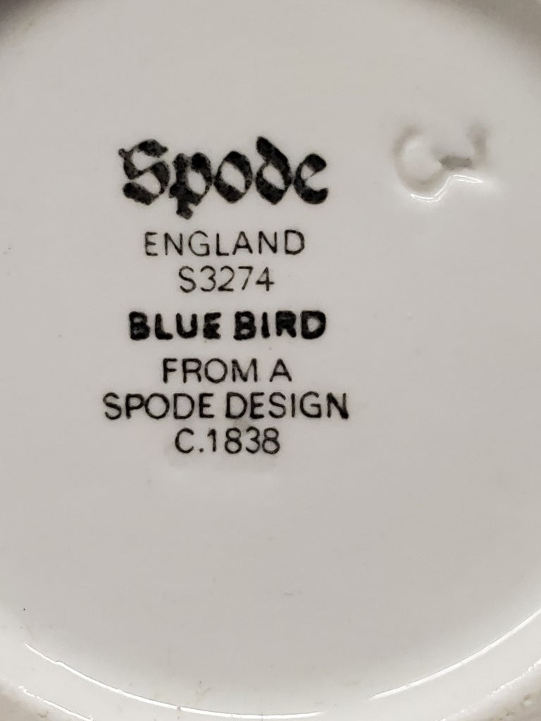 Spode Blue Bird Sugar Bowl with Lid LK