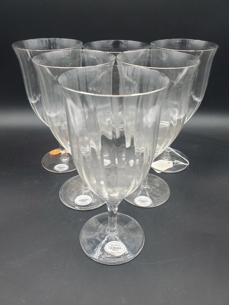 Set of 6 Gorham Laurin Platinum Iced Teas LK