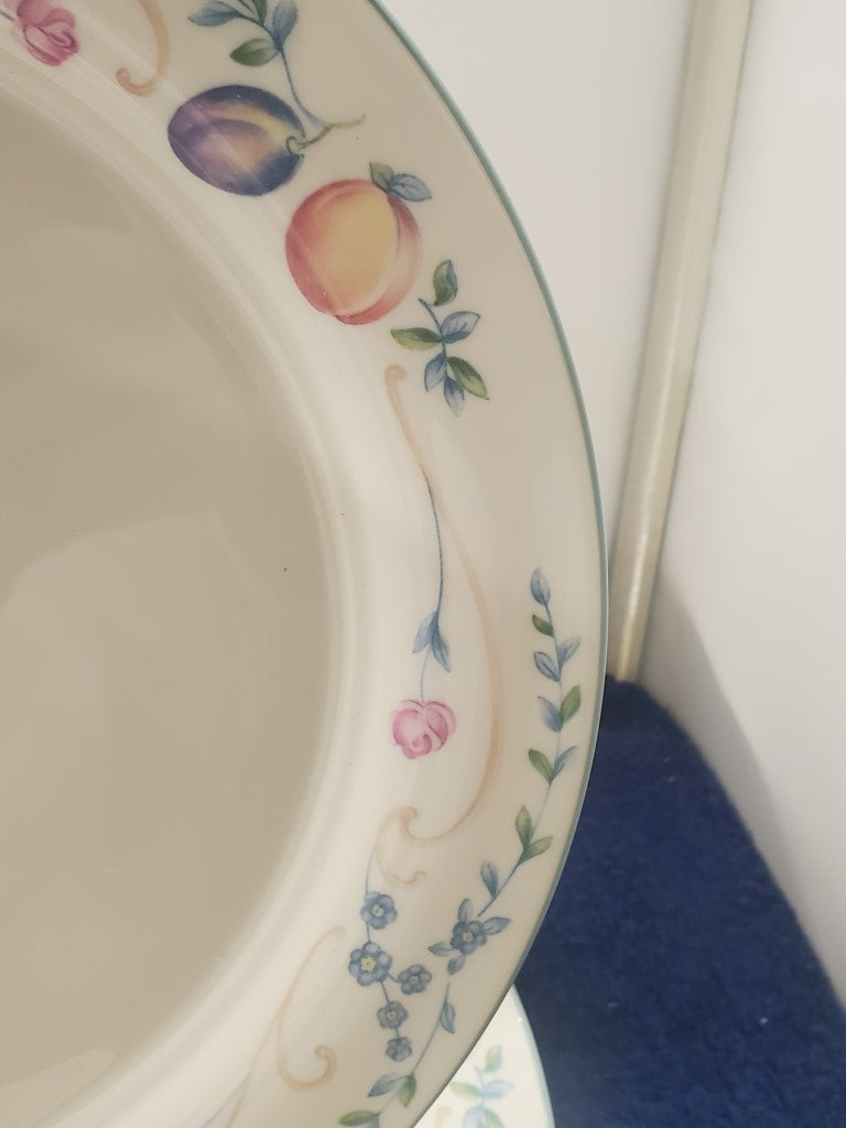Set of 4 Lenox Country Cottage Orchard Dinner Plates LK