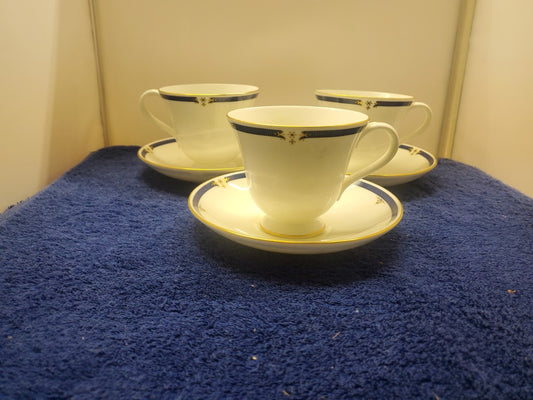 Set of 3 Wedgwood Crestwick Cup & Saucer Sets