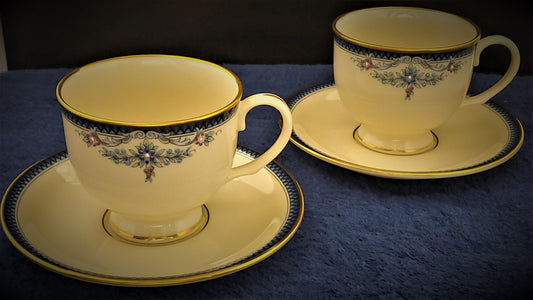 Set of 2 Lenox Columbia Cup & Saucer Sets
