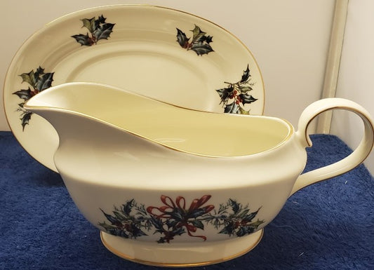 Lenox Winter Greetings Garvy Boat & Underplate