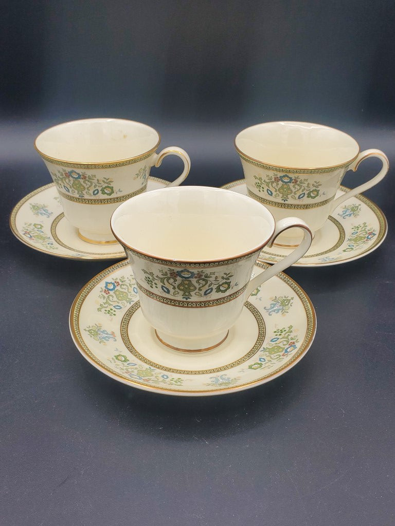 Set of 3 Minton Henley Cup & Saucer Sets LK