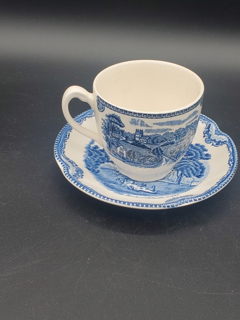 Johnson Brothers Old Britain Castles Blue (England) Oversize Cup & Saucer Set LK