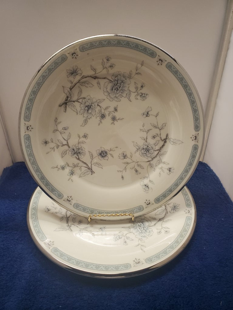 Set of 2 Gorham Peonies Dinner Plates LK