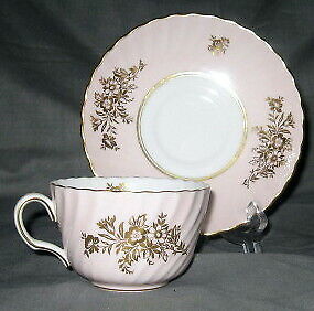 Set of 4 Minton Minuet - Pink Cup & Saucer Sets