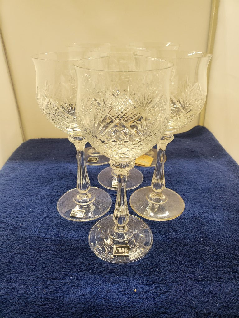 Set of 6 Mikasa Canterbury Water Goblets LK
