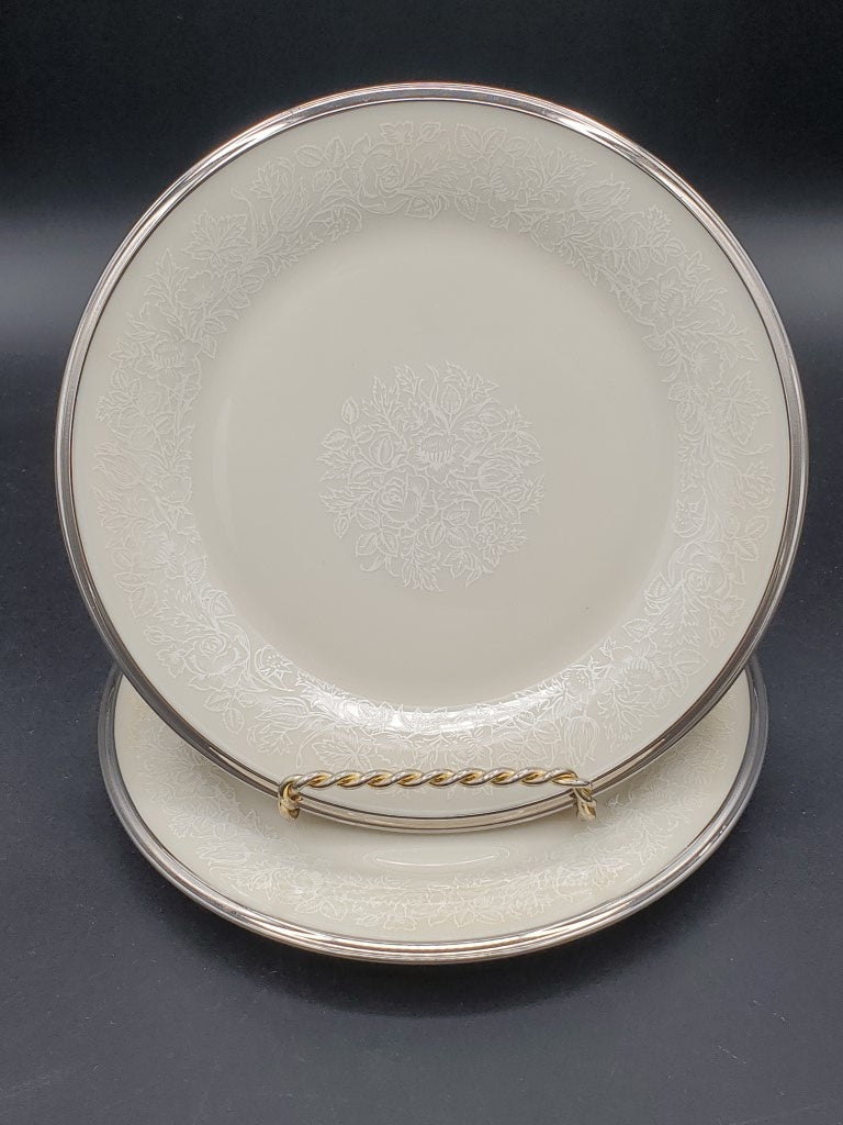 Set of 2 Lenox Moonspun Salad Plates LK