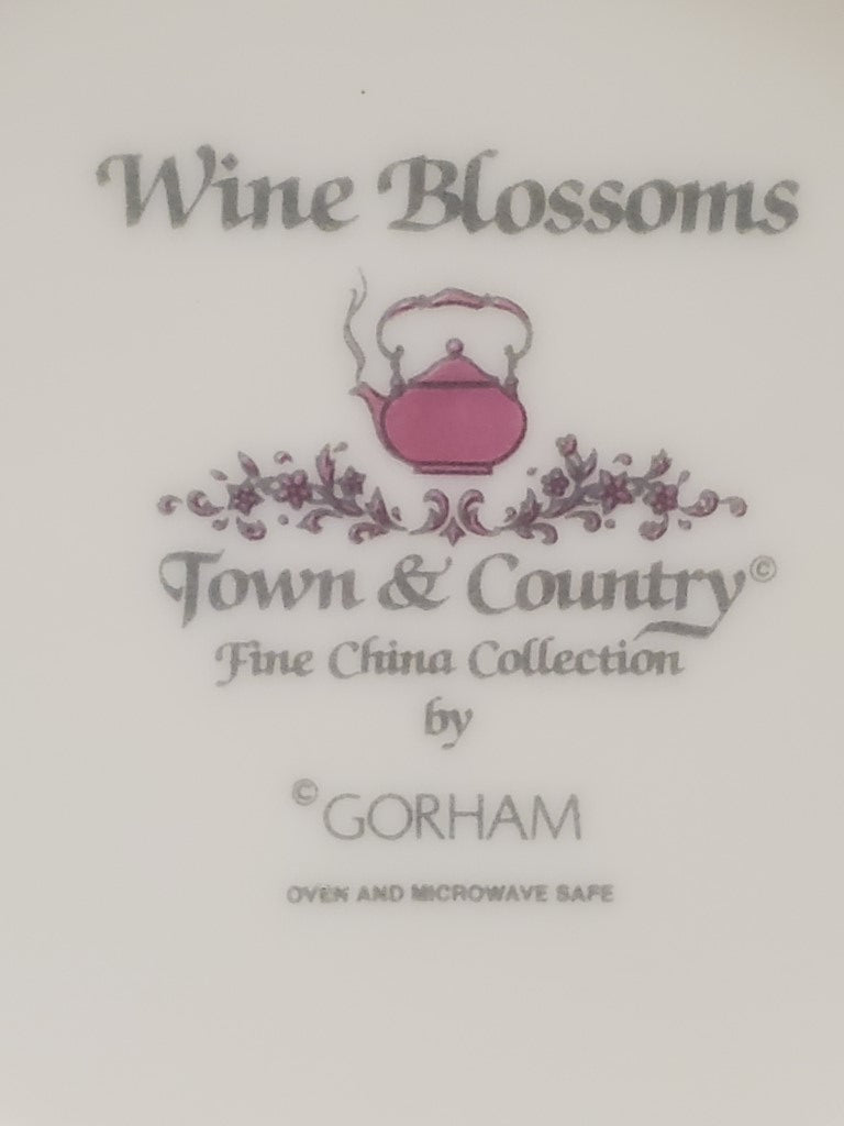 Set of 2 Gorham Wine Blossoms Cup & Saucer Sets LK