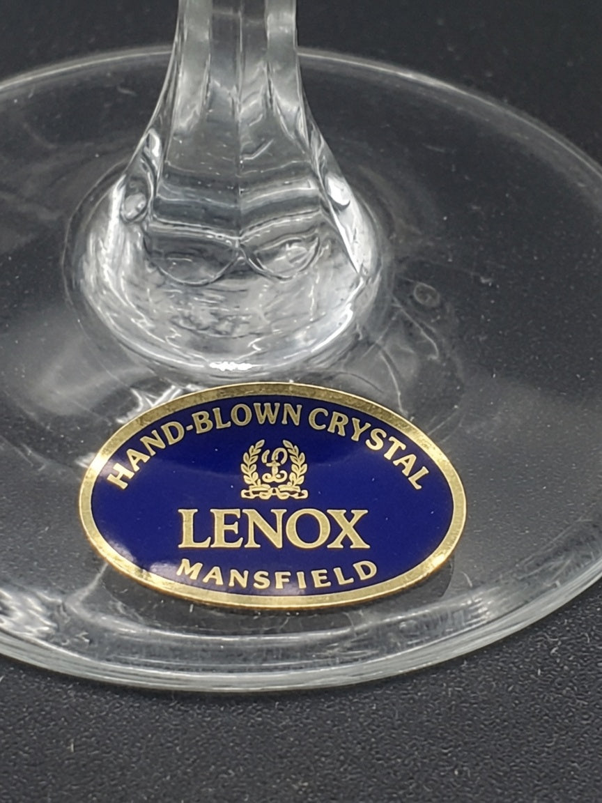 Set of 5 Lenox Crystal Mansfield Water Goblets LK