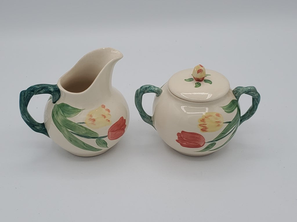 Franciscan Tulip Creamer & Sugar Bowl with Lid LK