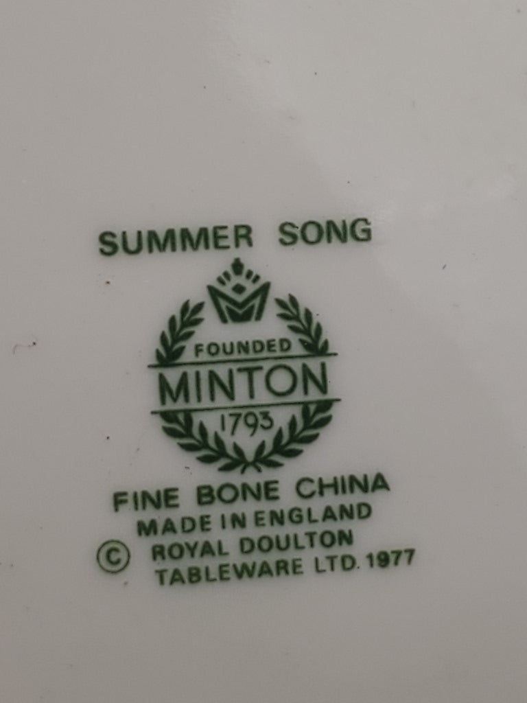 Minton Summer Song Sugar Bowl with Lid LK