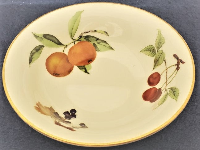 Royal Worcester Evesham Gold Rim Cereal Bowl