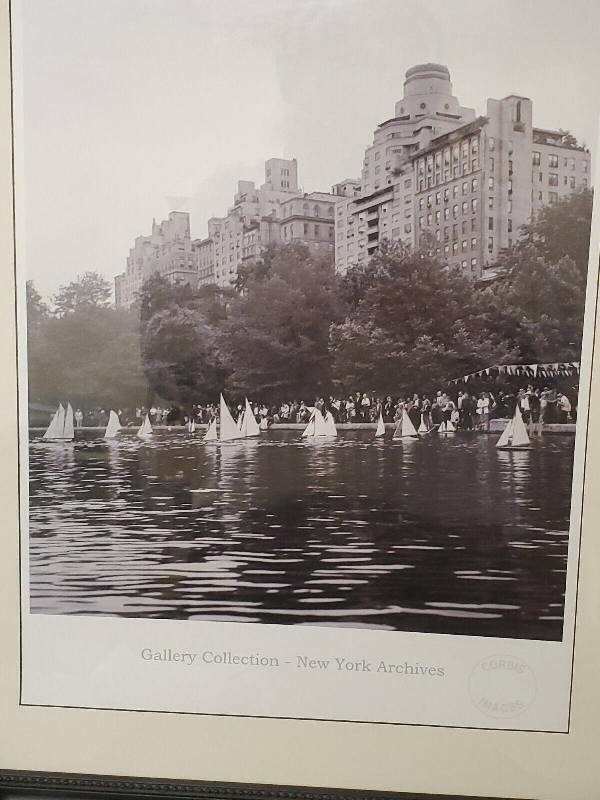 New York Central Park Toy Sailboat - Archives Limited Edition Photo Framed Print