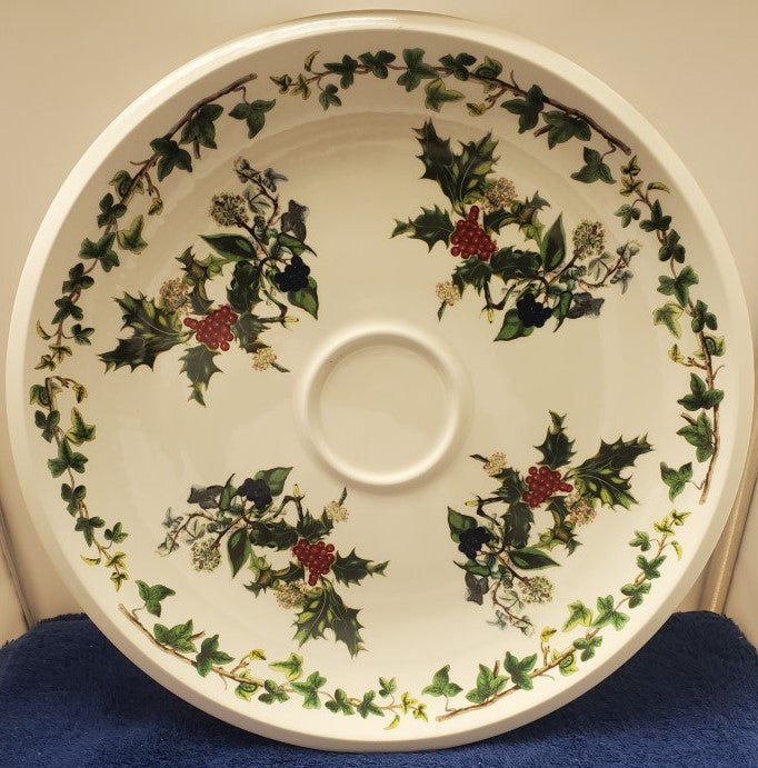 Portmeirion The Holly & The Ivy Round Platter / Chop Plate