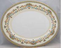 Aynsley, John Henley (Smooth,gold Trim,green Backstamp) 16" Oval Serving Platter