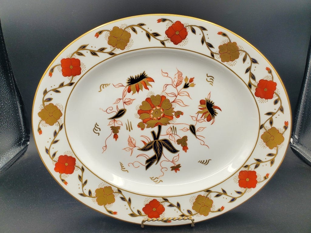 Royal Crown Derby Asian Rose (Duesbury Shape) 13" Oval Serving Platter LK