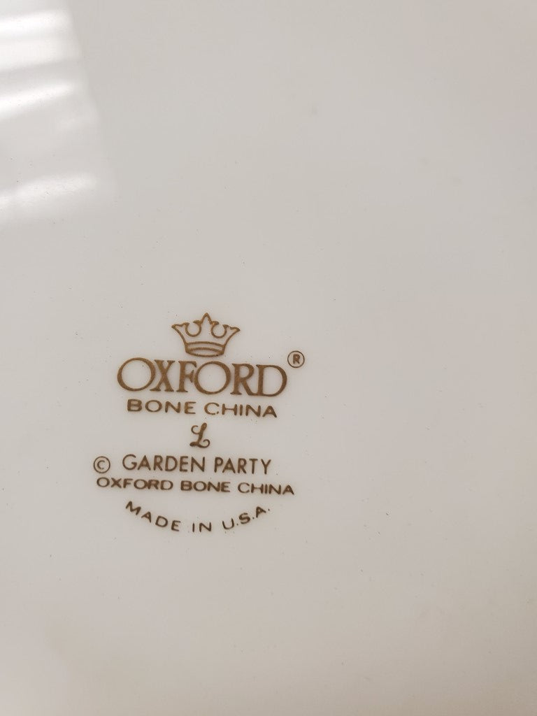 Set of 3 Oxford Garden Party Dinner Plates