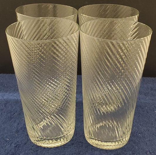 Set of 4 Impulse Roma Clear Highball Glasses