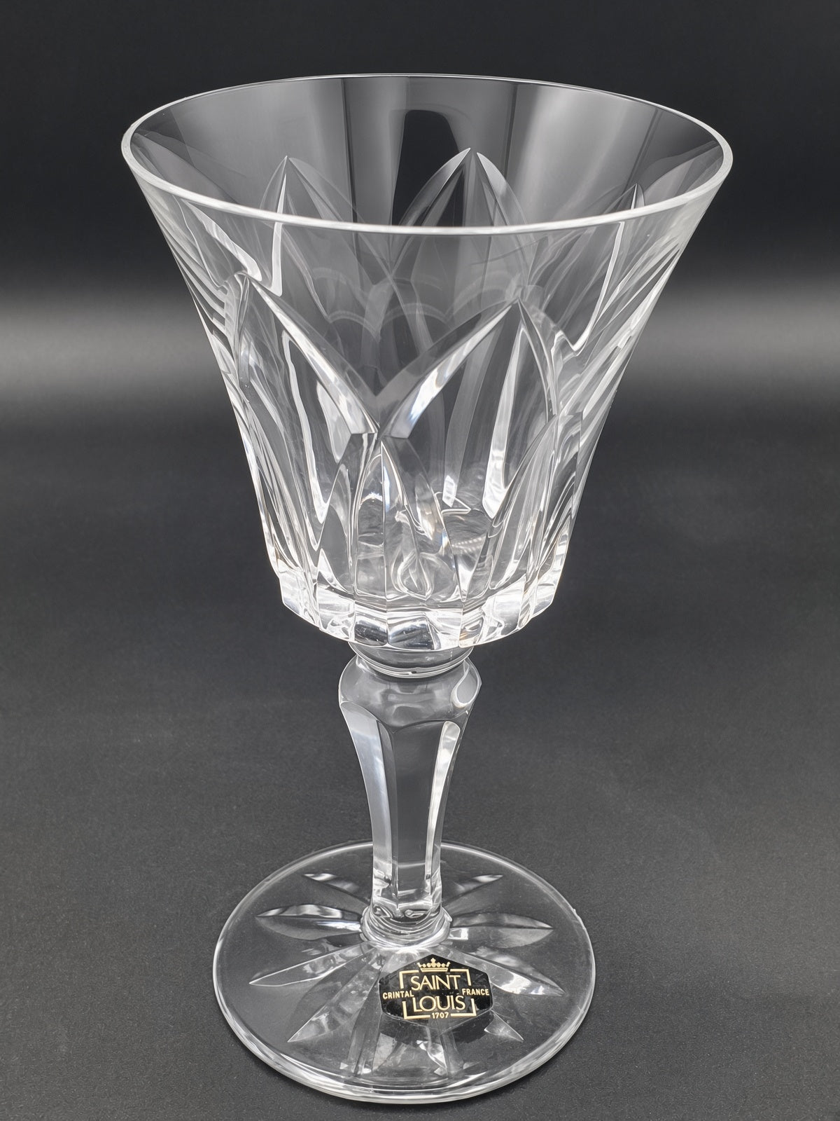 Set of 2 St. Louis Camargue (Cut) Burgundy Wines LK