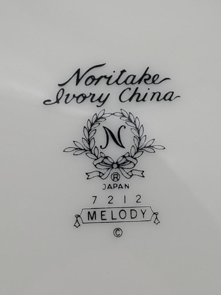 Set of 4 Noritake Melody Rim Soup Bowls LK
